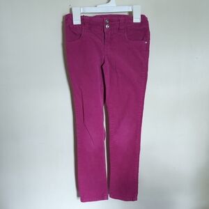 Cherokee Magenta Pink Skinny Corduroy Pants with Stretch Girls Size 8